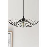 Bamyum Folded Siyah Metal Avize - Eskitme - 1