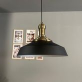 Bamyum Lema Tekli Avize Uzun Eskitme Tokmak Başlık Sarkıt Lamba Restoran Cafe Salon Avizeleri - Siyah