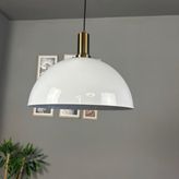 Bamyum Linate Beyaz Eskitme Fener Başlık Avize Tekli Sarkıt Salon Kuaför Dekoratif Aydınlatma