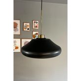 Bamyum Solitra Siyah Ince Eskitme Başlık Tekli Avize Sarkıt Ofis Showroom Salon Mutfak Avizeleri