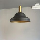 Bamyum Ulmete Siyah Renk Eskitme Fener Başlık Tekli Sarkıt Avize Salon Ofis Otel Avizeleri Vintage Tasarım