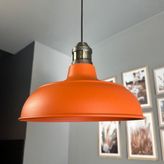Bamyum Veluna Turuncu Tekli Eskitme Lale Başlık Avize Retro Sarkıt Ofis Showroom Salon Mutfak Avizeleri