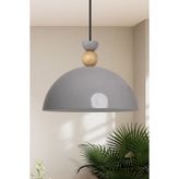 Bamyum Yimpi Gri Metal Modern Tekli Sarkıt Avize 30 cm E27