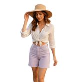 Banny Kadın Basic Paçası Kesik Jen Şort