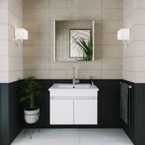 Banos Roomart Beyaz Aynalı Banyo Üst Dolabı
