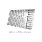 Bant Marketim Sıcaklık Ölçüm Etiketi Isı Ölçer Ölçüm Aralığı 54,4 °c - 104 °c (10ADET) - 1 ADET