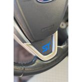 Banxtre Ford Direksiyon için Reflektör Mavi ST yazısı Sticker Etiket (1 Adet)