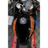 Banxtre RKS SRK125R Motosiklet için Depo Üstü Tribal Dövme Sticker (Sağ ve Sol) (Turuncu)