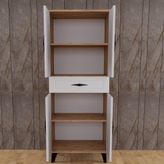 Banyo Dolabı 110 Cam-Beyaz