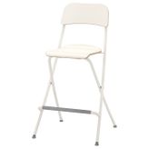 Bar Sandalyesi, Beyaz, 63 Cm, Katlanabilir