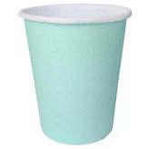 Bardak Karton Makaron Su Yeşili 8 Oz 8'Lı