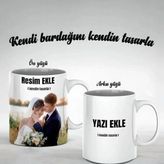 Bardak Kupa Cup Mug - 001 - Beyaz - 1 Adet