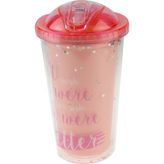 Bardak Matara 600 Ml Suluk Matara Pembe