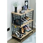 Barin Design 3 Raflı Metal Telli Çok Amaçlı Ayakkabılık ve Organizer Raf Kolay Kurulumlu, Çevir-Tak Sistem Raf - Beyaz