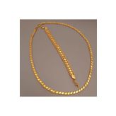 barisiva gold 22 Ayar Altın Kaplama 60 Cm Arpa Pullu Zincir Ve Bileklik