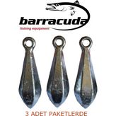 Barracuda 125 Gram Armut Olta Kurşunu 3 Adet