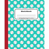 Baseball Sketchbook: Blank Notebook for Drawing