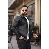 BASEL.CO Erkek Siyah Deri Ceket