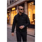 BASEL.CO Slim Fit Dolgulu Süet Mont