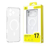 Baseus Crystal Slim iPhone 17 Pro Max Şeffaf Magsafe Kılıf
