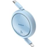 Baseus FREE2PULL Usb-C / Lightning Çıkarılabilir Kablo 20W 1M - MAVI
