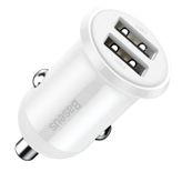 Baseus Grain Pro 2xusb 4.8a Araç Şarj Cihazı Beyaz