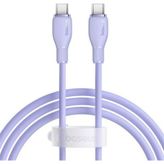 Baseus Pudding Hızlı Şarj Özellikli Usb Type-C 100W 1.2M Mor Kablo