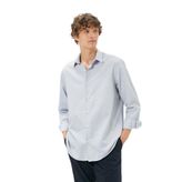 Basic Gömlek Klasik Yaka Minimal Desenli Düğmeli Non Iron