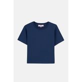 Basic Premium Kadın T-Shirt - Lacivert - XL