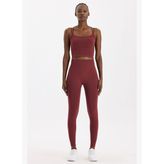 Basic Spor Hafif Tayt Kestane Bordo