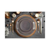 Basic Yemek Tabağı 6 Lı Set Gri - 20cm