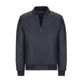 Basics&More Lacivert Tafta Erkek Deri Ceket