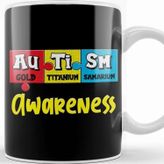 Baskı Dükkanı Autism Awareness Puzzle Chemical Periodic Table Kupa Bardak