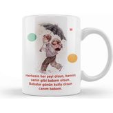 Baskı Dükkanı Babalar Günü Babaya Hediye 0011 Kupa