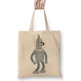 Baskı Dükkanı Bender Futurama Bez Çanta