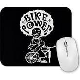 Baskı Dükkanı Bike Power Branco Mouse Pad