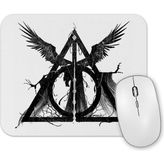 Baskı Dükkanı Deathly Hallows Mouse Pad