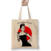 Baskı Dükkanı Frida Kahlo Bez Kadın Günlük Çanta