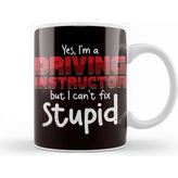 Baskı Dükkanı Funny Driving Instructor Learner Driver Driver´s License Car Kupa
