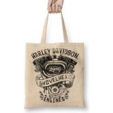 Baskı Dükkanı Harley Davidson Bez Kadın Günlük Çanta