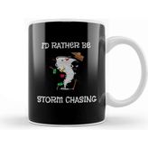 Baskı Dükkanı I D Rather Be Storm Chasing Hurricane Chasers Kupa