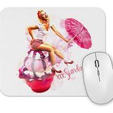 Baskı Dükkanı Ice Cream Umbrella Pinup Bow Mouse Pad