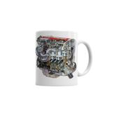 Baskı Dükkanı KB1088 Red Top Opel Engine Porselen Kupa Bardak