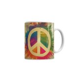 Baskı Dükkanı KB7301 Peace Porselen Kupa Bardak
