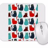 Baskı Dükkanı Kediler Cat Pattern Mouse Pad