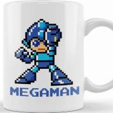 Baskı Dükkanı Megaman Pixel Character Kupa