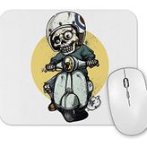 Baskı Dükkanı Motoqueiro Esqueleto Zombie Mouse Pad