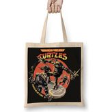 Baskı Dükkanı Ninja Turtles Turtle Power Bez Kadın Günlük Çanta