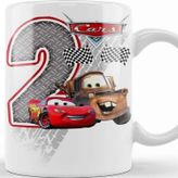 Baskı Dükkanı Şimşek Mcqueen 2 Iki Yaş Hediyesi Kupa
