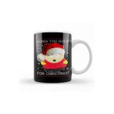 Baskı Dükkanı South Park Cartman Screw You Guys Christmas Knit Pattern Kupa